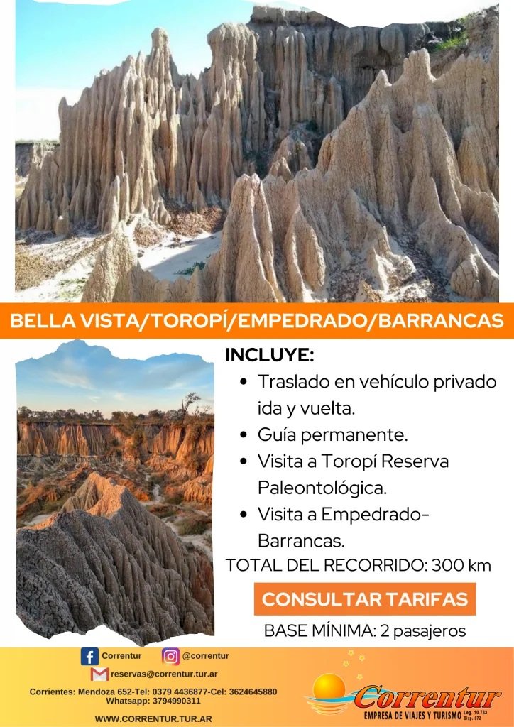 Bella Vista - Toropi - Empedrado - Barrancas