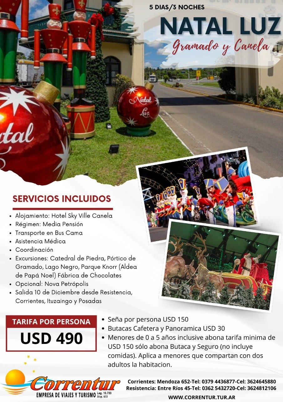 Natal Luz Gramado y Canela